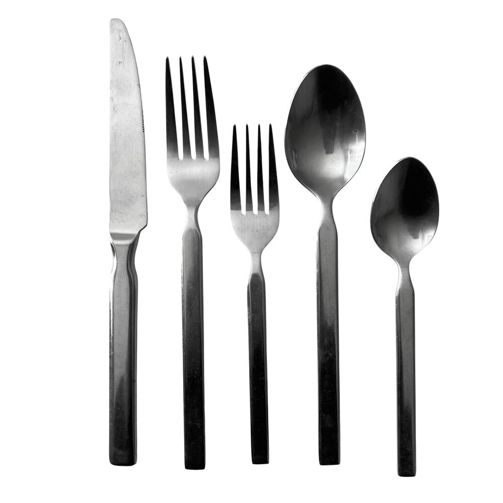 5pc VTG Cambridge Silversmiths Suttan Glossy 18/10 Stainless Steel Flatware